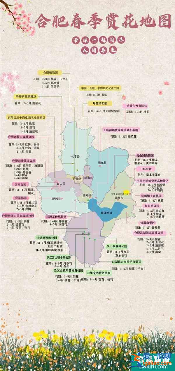 2021合肥春季賞花地圖 合肥賞花的景點介紹？