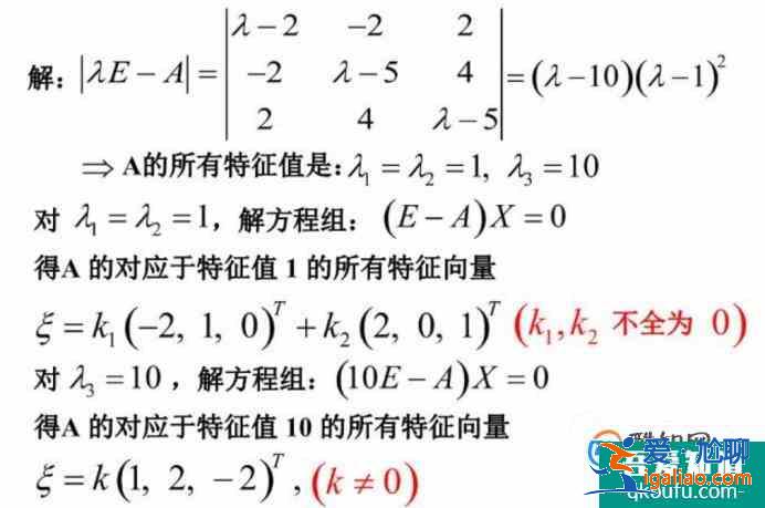 線性代數(shù)：如何求特征值和特征向量？？