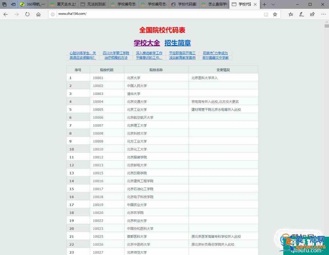學校編號代號查詢？