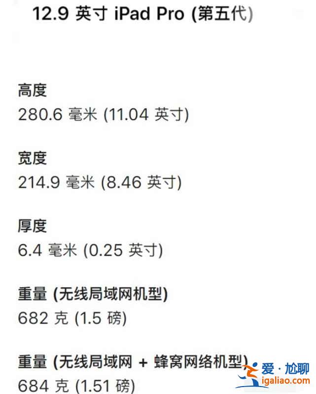 12.9英寸ipadpro大嗎？