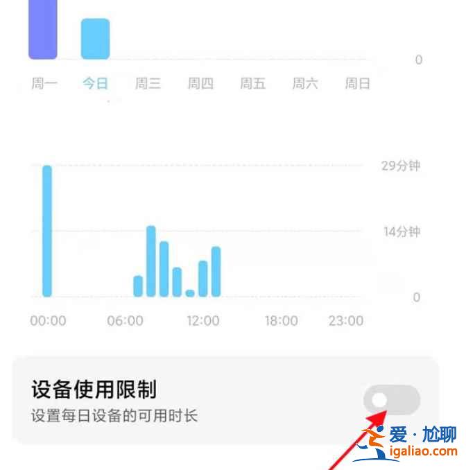 小米手機(jī)設(shè)備限制時(shí)長(zhǎng)在哪設(shè)置？