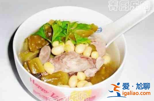 黃豆苦瓜排骨湯的做法？