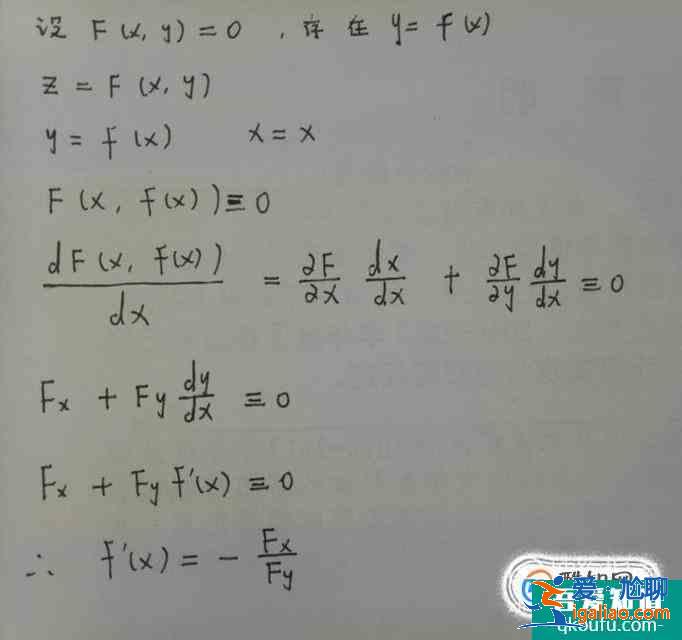 高等數(shù)學(xué)：隱函數(shù)如何求導(dǎo)？？