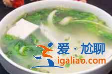 小菜豆腐湯？