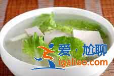 小菜豆腐湯？