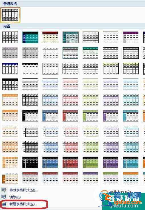 Word2010中怎樣創(chuàng)建自定義的表格樣式？
