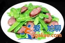 荷蘭豆炒臘腸？