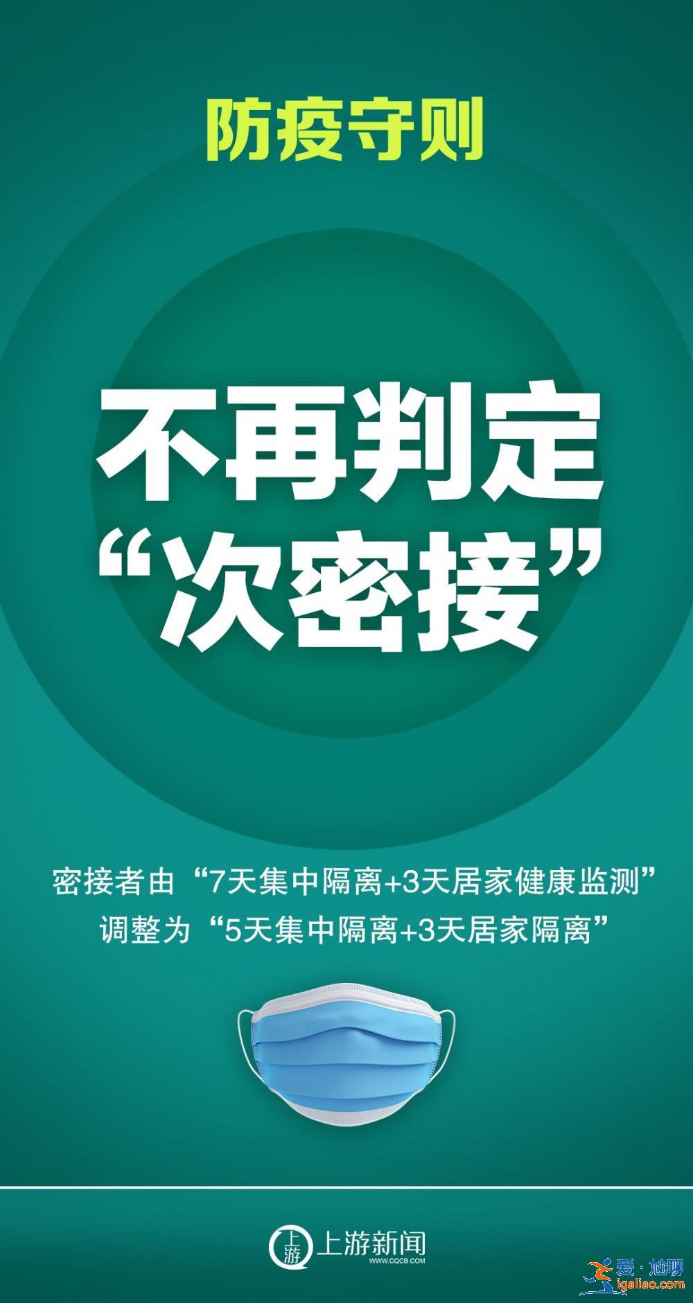 海報 | 疫情防控重要調(diào)整！不再判定次密接、不再劃中風險區(qū)？