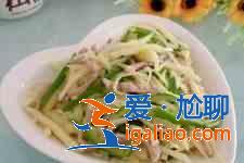 茭白炒肉絲？