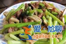 蒜苗炒肉絲的做法？