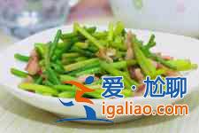 蒜苗炒肉絲的做法？