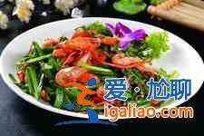 韭菜炒河蝦？