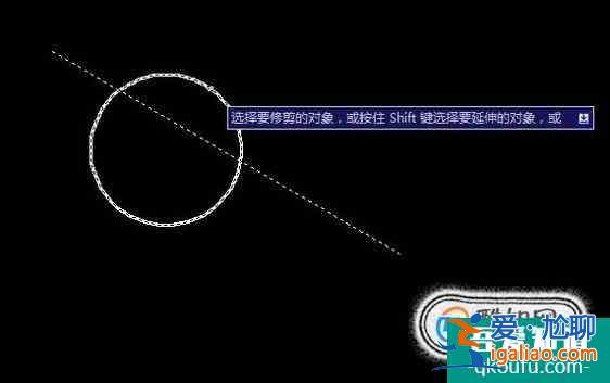如何cad當中畫圓、直線以及剪切？