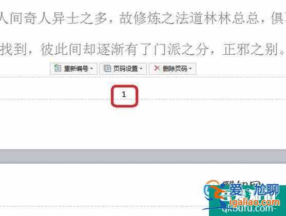 wps文檔中如何插入頁碼和刪除頁碼？