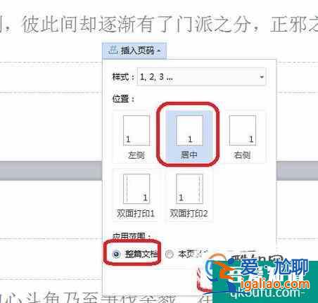 wps文檔中如何插入頁碼和刪除頁碼？