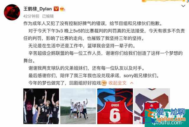 王鶴棣為打球爆粗口道歉 網(wǎng)友對此評價不一？