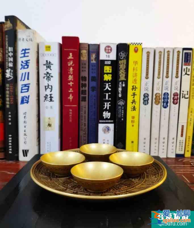 老黃銅八卦風(fēng)水藝術(shù)小茶盤/掛碟？