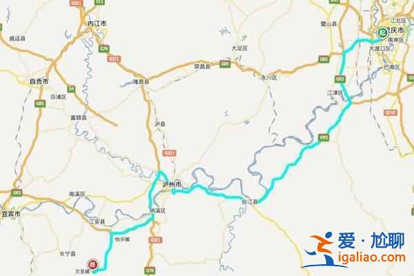 蜀南竹海自駕游路線，（西安、成都、重慶等）到蜀南竹海自駕路線圖？