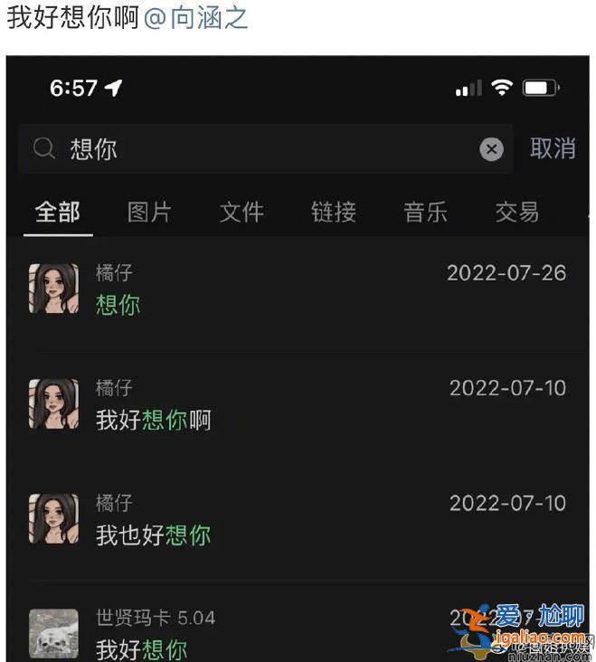網(wǎng)曝吳磊微信置頂疑是向涵之  吳磊向涵之疑似戀愛？