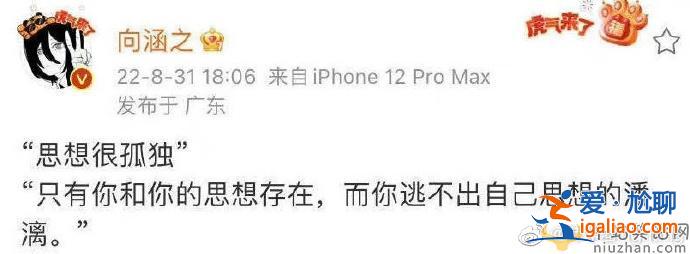 向涵之秒刪微博是怎么回事？向涵之在蹭熱度嗎？