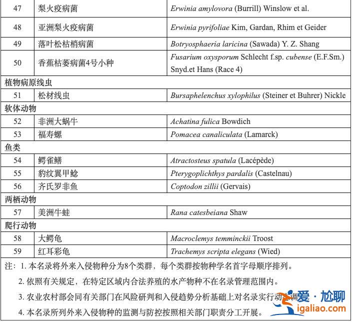 六部門制定發(fā)布《重點管理外來入侵物種名錄》？