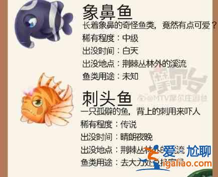 摩爾莊園刺頭魚、象鼻魚、彈簧魚釣魚位置大全，黑森林魚類釣魚攻略？