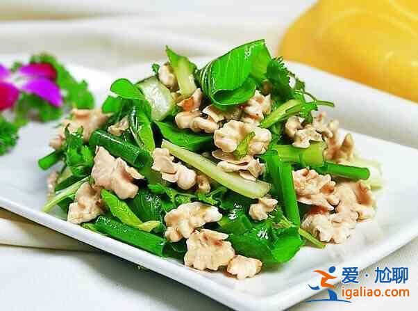 青菜炒肉絲？