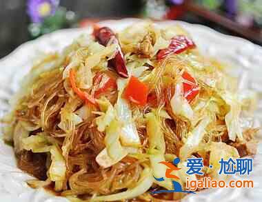 包菜炒粉絲的做法？