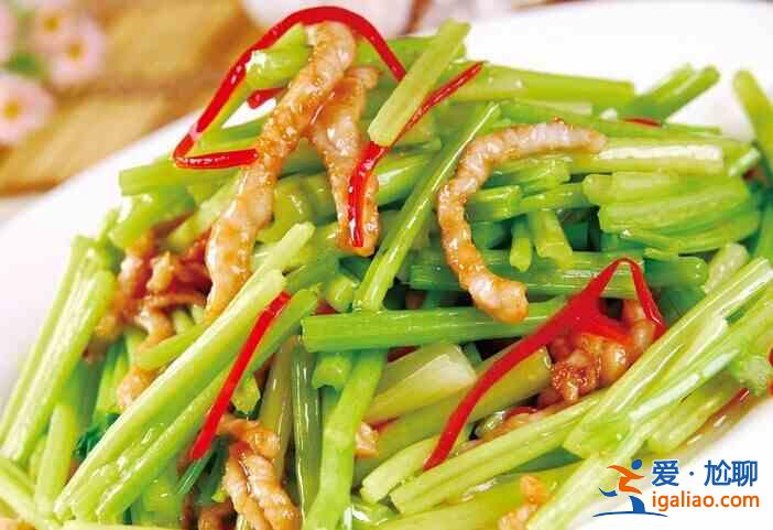 芹菜炒肉絲的做法？
