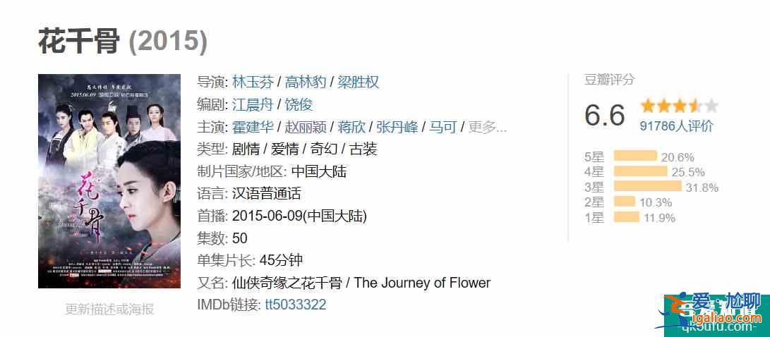 《琉璃》女主的劇情，模仿花千骨和扶搖，卻創(chuàng)下仙俠劇最高分？