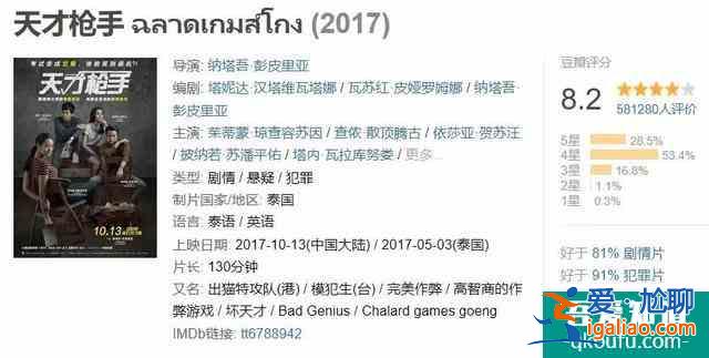 豆瓣8.5，比影版更高分，劇版《天才槍手》翻拍得還可以??？