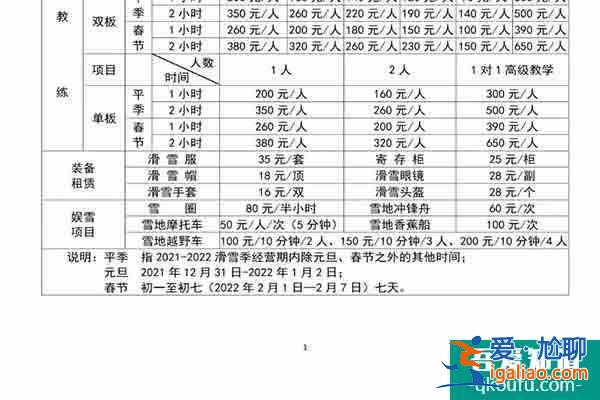 2021年神農(nóng)架滑雪場(chǎng)開放時(shí)間 神農(nóng)架滑雪場(chǎng)門票多少錢？