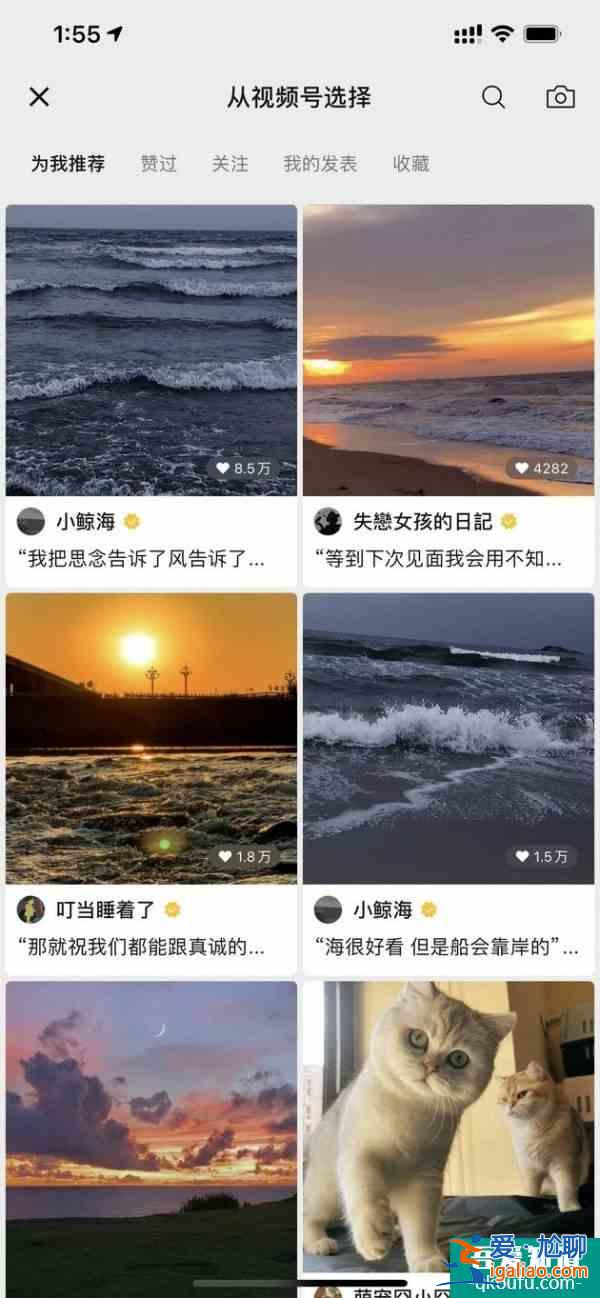 微信開始支持把視頻設(shè)置為朋友圈封面？