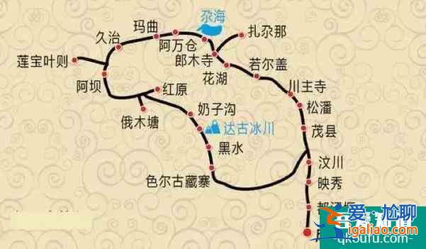川西自駕游最佳線路圖推薦 3天至8天的行程全給安排上？