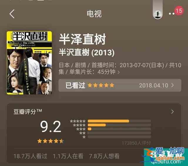 開播評分高達(dá)9.5！《半澤直樹2》創(chuàng)日本年度收視率新高？