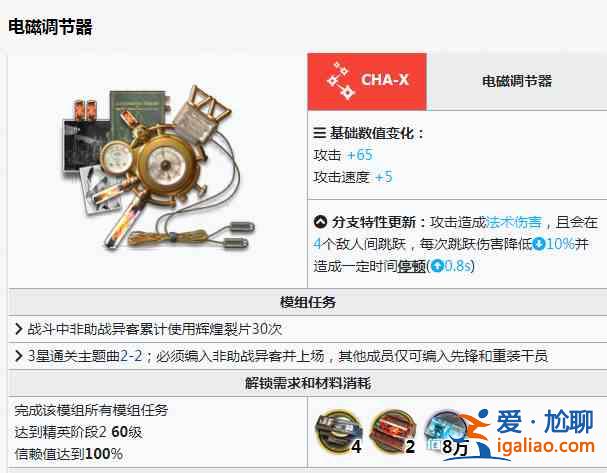 明日方舟異客模組材料介紹：鏈術士異客模組材料和任務要求？