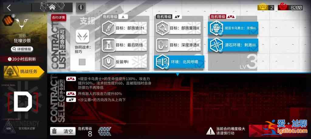 明日方舟3.4狂嚎沙原8怎么打？3.4狂嚎沙原8打法陣容介紹與技巧說明？