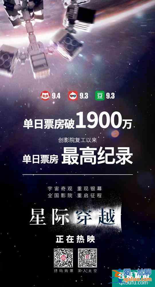 “中場休息”難擋觀影熱情，《星際穿越》重映首日票房再奪冠？