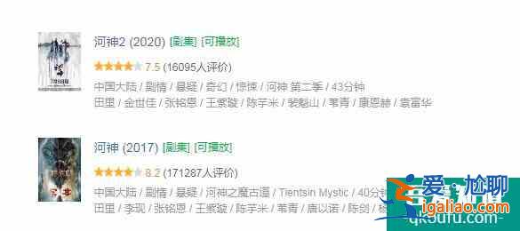 《河神2》評分7.5，比第一部低了0.7分，金世佳并非失望而是驚喜？