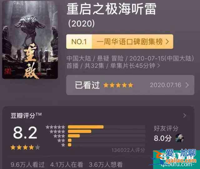 影視種草機(jī)：朱一龍新劇《重啟》憑啥拿下豆瓣8.2高分？？