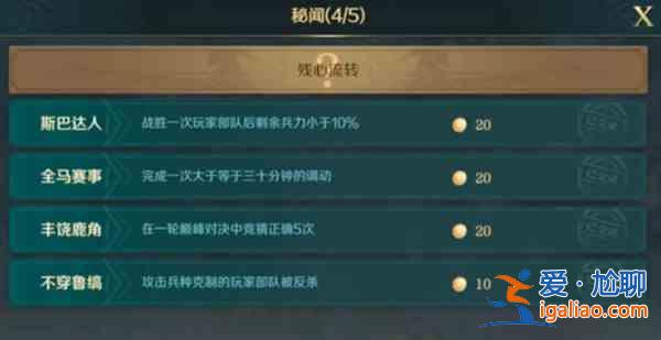 文明與征服秘聞成就怎么完成？秘聞成就完成攻略分享？