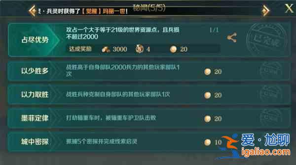 文明與征服秘聞成就怎么完成？秘聞成就完成攻略分享？