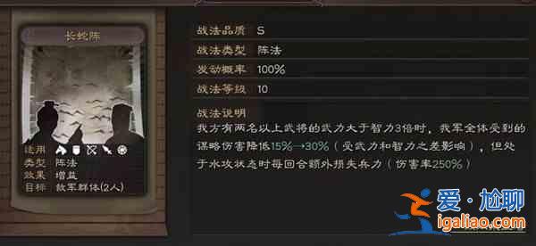 三國志戰(zhàn)略版長蛇陣戰(zhàn)法效果是什么？長蛇陣戰(zhàn)法效果介紹與用法指南？