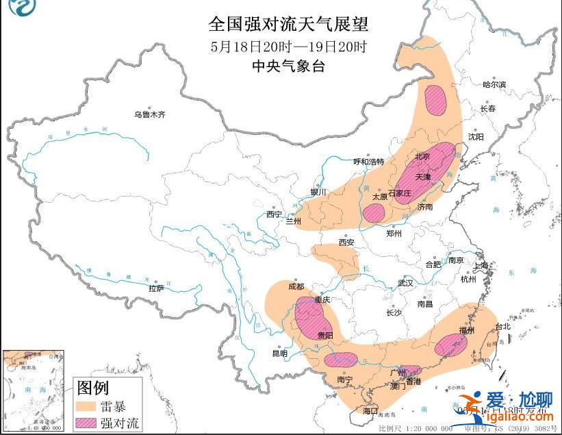 雷暴大風或冰雹！內蒙古江西福建等地將有強對流天氣 這些地方可能發(fā)生山洪？
