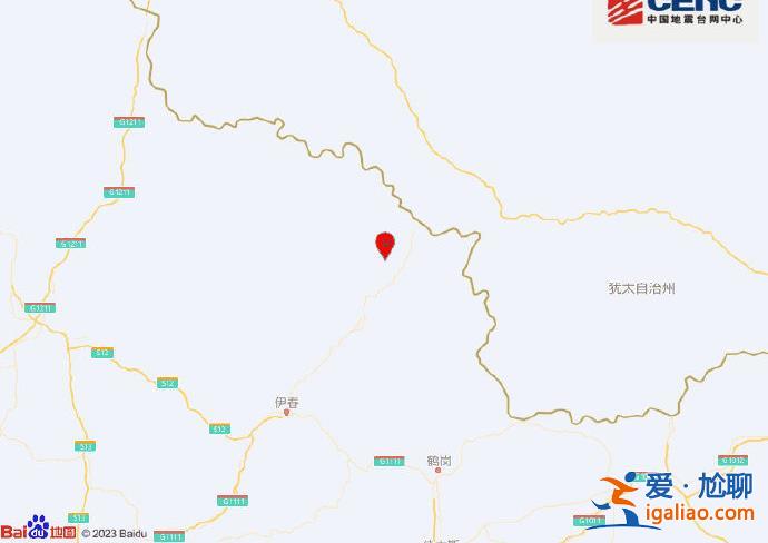 黑龍江伊春市嘉蔭縣發(fā)生3.6級地震 震源深度17千米？