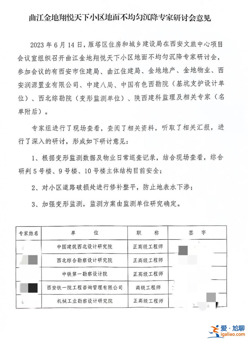 西安一小區(qū)樓體開(kāi)裂路面塌陷 多方認(rèn)定主體結(jié)構(gòu)安全 但維修需花費(fèi)近百萬(wàn)？