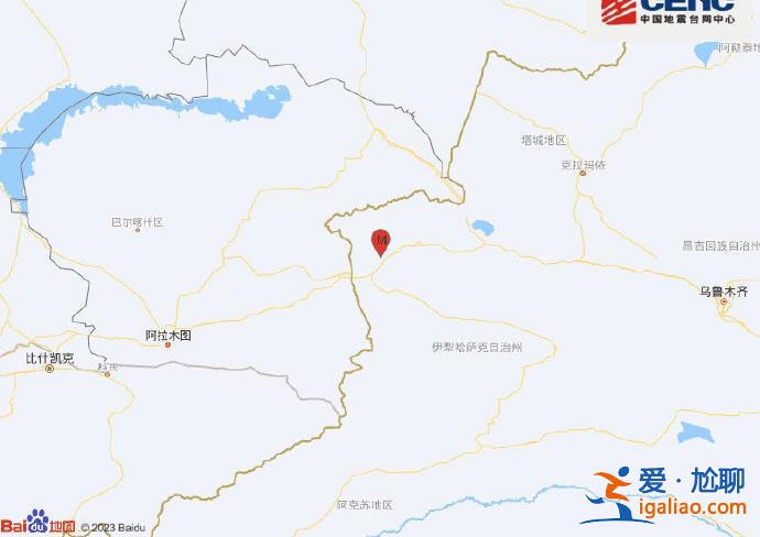 新疆伊犁州霍城縣發(fā)生3.3級地震 震源深度20千米？