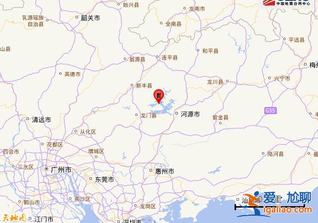 廣東河源市東源縣發(fā)生3.7級地震 震源深度9公里？