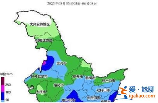 黑龍江南部大暴雨，累計降雨量超100毫米[累計降雨量]？