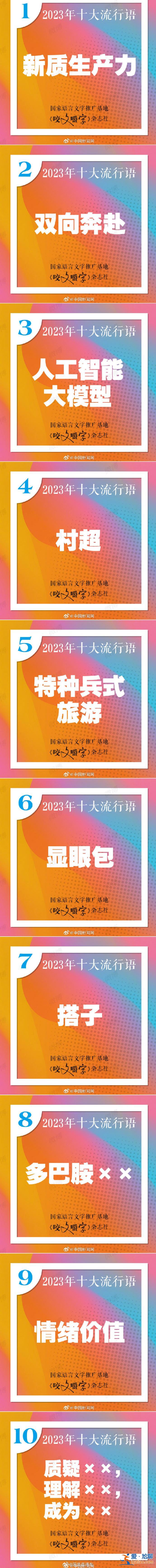 2023年十大流行語發(fā)布 你最常說哪個？？